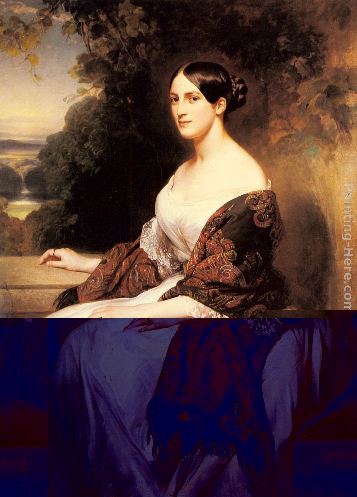Franz Xavier Winterhalter Portrait of Madame Ackerman, the wife of the Chief Finance Minister of King Louis Philippe